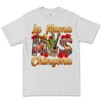 Dove Grey La Mama mas Chingona Premium Tee - texasbilliewilder