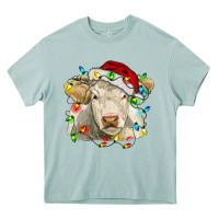 Arona charolais cattle cow with christmas lights and hat Heavy Core Tee - RanaPortraitStore