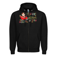 Black heaux heaux heaux Zipper Hoodie - MaliasSmallBusiness