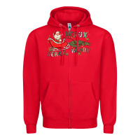 Red heaux heaux heaux Zipper Hoodie - MaliasSmallBusiness