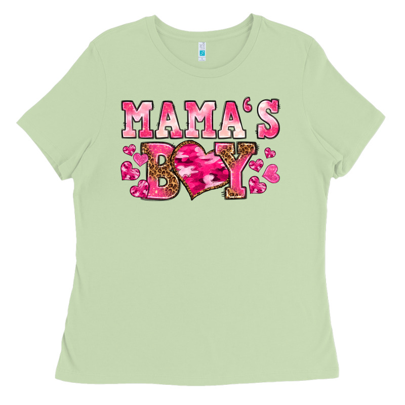 Valentines Day Mamas Boy Ladies Tee by texasbilliewilder | Teevron