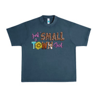 Midnight Navy just a small town girl Urban Heavy Tee - AdoDesignShop