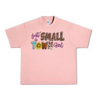 Salmon just a small town girl Urban Heavy Tee - AdoDesignShop