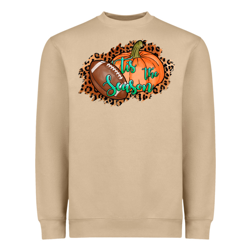 Tis The Season Football Pumpkin Heavyweight Sweatshirt by AdoDesignShop | Teevron
