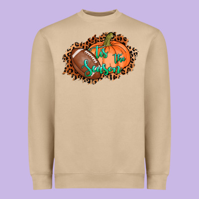 Tis The Season Football Pumpkin Heavyweight Sweatshirt Designed By Adodesignshop