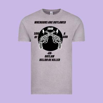 Guns - When Guns Are Outlawed I'll Be Outlaw Vintage Tee Designed By Bettercallsaul