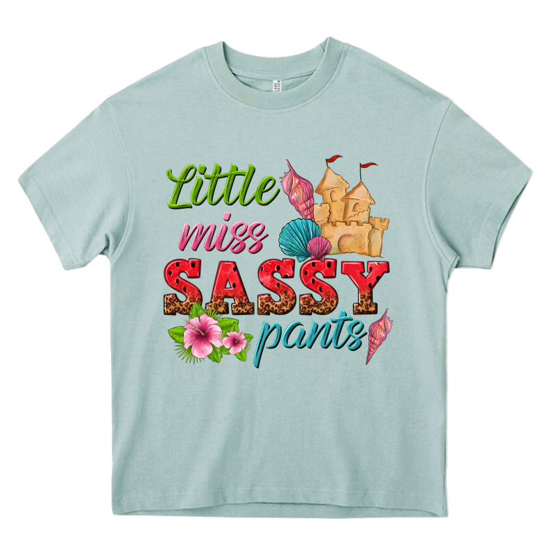 Little Miss Sassy Pants Heavy Core Tee by texasbilliewilder | Teevron