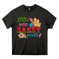 Asphalt little miss sassy pants Heavy Core Tee - texasbilliewilder