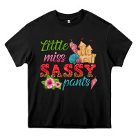 Black little miss sassy pants Heavy Core Tee - texasbilliewilder