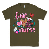 Army Green one loved nurse Classic Tee - BarkalooDesign