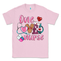 Bubblegum Pink one loved nurse Classic Tee - BarkalooDesign