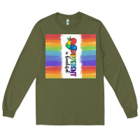 Army Green different is beautiful Long Sleeve Tee - MaliasSmallBusiness