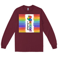 Burgundy different is beautiful Long Sleeve Tee - MaliasSmallBusiness