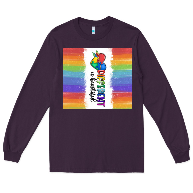 Different Is Beautiful Long Sleeve Tee by MaliasSmallBusiness | Teevron