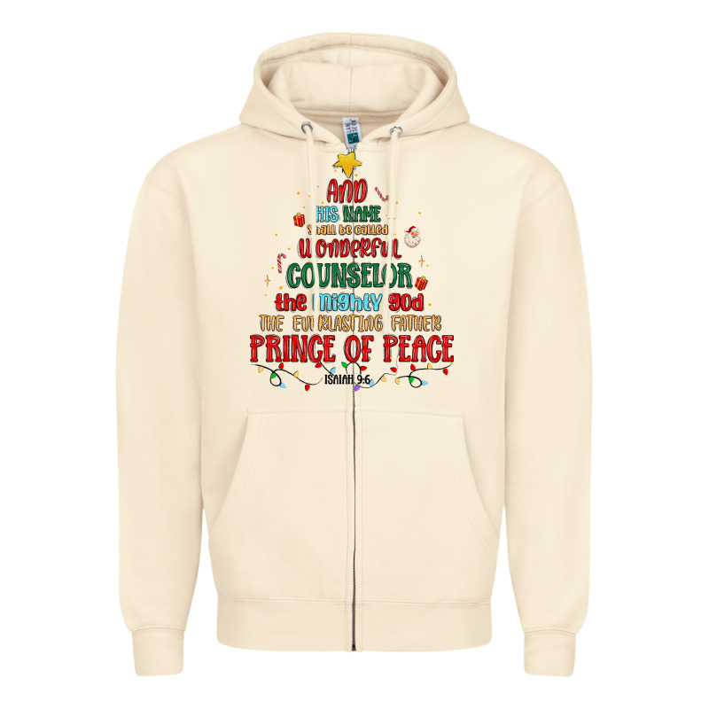 His Name Shall Be Zipper Hoodie by MaliasSmallBusiness | Teevron