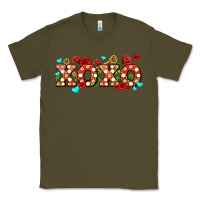 Army Green xoxo roses and keys Classic Tee - AdoDesignShop