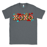 Charcoal Heather xoxo roses and keys Classic Tee - AdoDesignShop