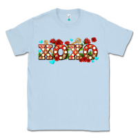 Dusty Blue xoxo roses and keys Classic Tee - AdoDesignShop