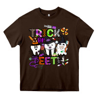 Chocolate Brown trick or teeth Heavy Core Tee - BarkalooDesign