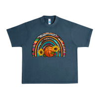 Midnight Navy basketball rainbow Urban Heavy Tee - Artiststas