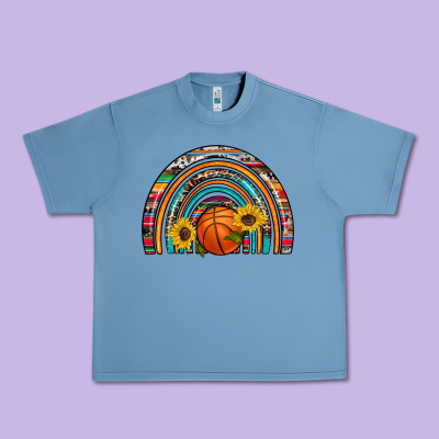 Basketball Rainbow Urban Heavy Tee Designed By Artiststas