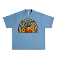 Pebble Blue basketball rainbow Urban Heavy Tee - Artiststas