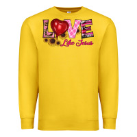 Lemon valentine's day love like jesus Premium Sweatshirt - RanaPortraitStore