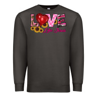 Smoke valentine's day love like jesus Premium Sweatshirt - RanaPortraitStore