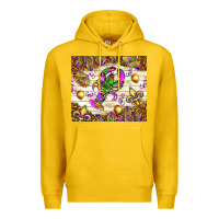 Lemon Mardi Gras with crab Premium Hoodie - NancyCooperArtShop
