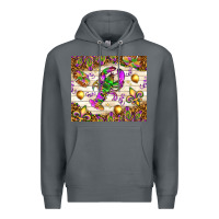 Rock Mardi Gras with crab Premium Hoodie - NancyCooperArtShop