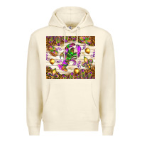 Sandshell Mardi Gras with crab Premium Hoodie - NancyCooperArtShop