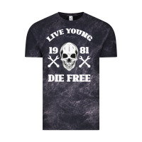 Cloud Black Live Young Die Free Vintage Tee - Bettercallsaul