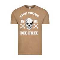 Vintage Coffee Live Young Die Free Vintage Tee - Bettercallsaul