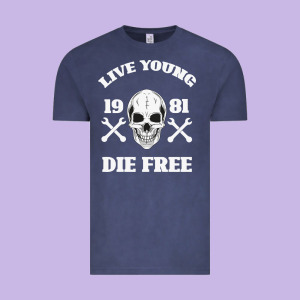 Live Young Die Free Vintage Tee Designed By Bettercallsaul