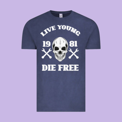 Live Young Die Free Vintage Tee Designed By Bettercallsaul