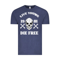 Vintage Denim Live Young Die Free Vintage Tee - Bettercallsaul