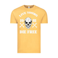 Vintage Mustard Live Young Die Free Vintage Tee - Bettercallsaul