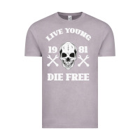 Vintage Zinc Live Young Die Free Vintage Tee - Bettercallsaul