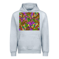Heather Grey Mardi Gras with crabs tumbler Urban Hoodie - HowdyJamesFarm