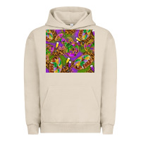 Pigment French Oak Mardi Gras with crabs tumbler Urban Hoodie - HowdyJamesFarm