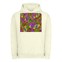 Pigment Pistachio Mardi Gras with crabs tumbler Urban Hoodie - HowdyJamesFarm