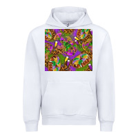 White Mardi Gras with crabs tumbler Urban Hoodie - HowdyJamesFarm