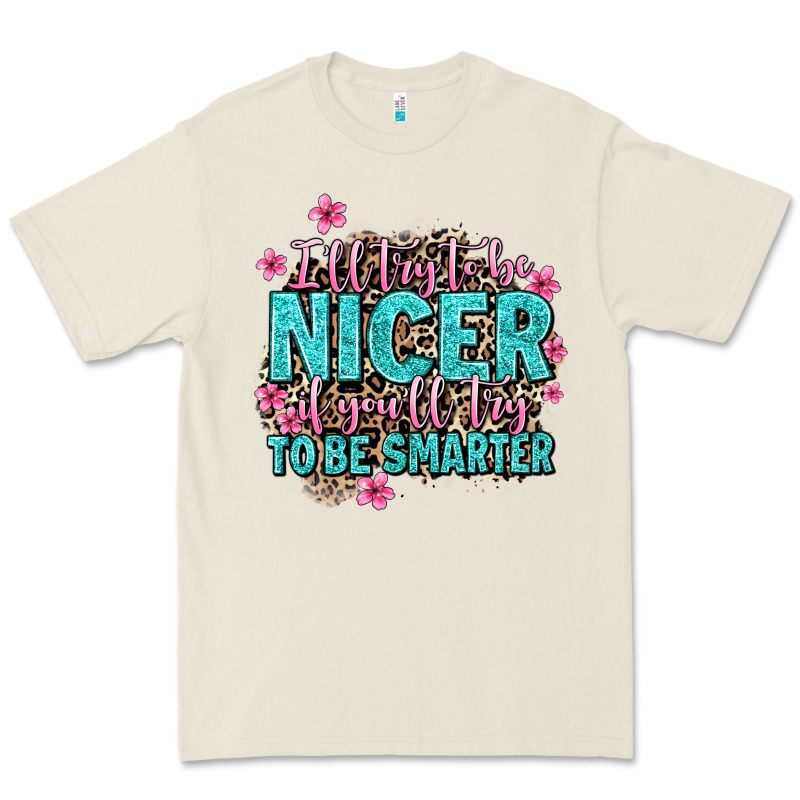I'll Try To Be Nicer If You'll Try Ti Be Smarter Premium Tee by AdoDesignShop | Teevron