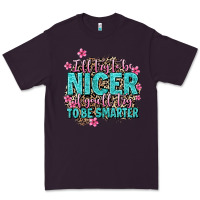 Plum i'll try to be nicer if you'll try ti be smarter Premium Tee - AdoDesignShop