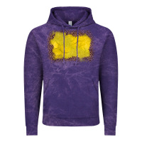 Cloud Purple gemstone yellow leopard background Vintage Hoodie - JahusDesignShop