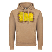 Vintage Coffee gemstone yellow leopard background Vintage Hoodie - JahusDesignShop