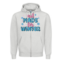 Dove Grey not made for winter Zipper Hoodie - MaliasSmallBusiness