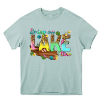Arona living on lake time Heavy Core Tee - texasbilliewilder