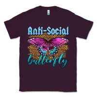 Plum Western Anti-Social Butterfly Classic Tee - LillyAllenDesigns