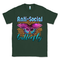 Sports Green Western Anti-Social Butterfly Classic Tee - LillyAllenDesigns
